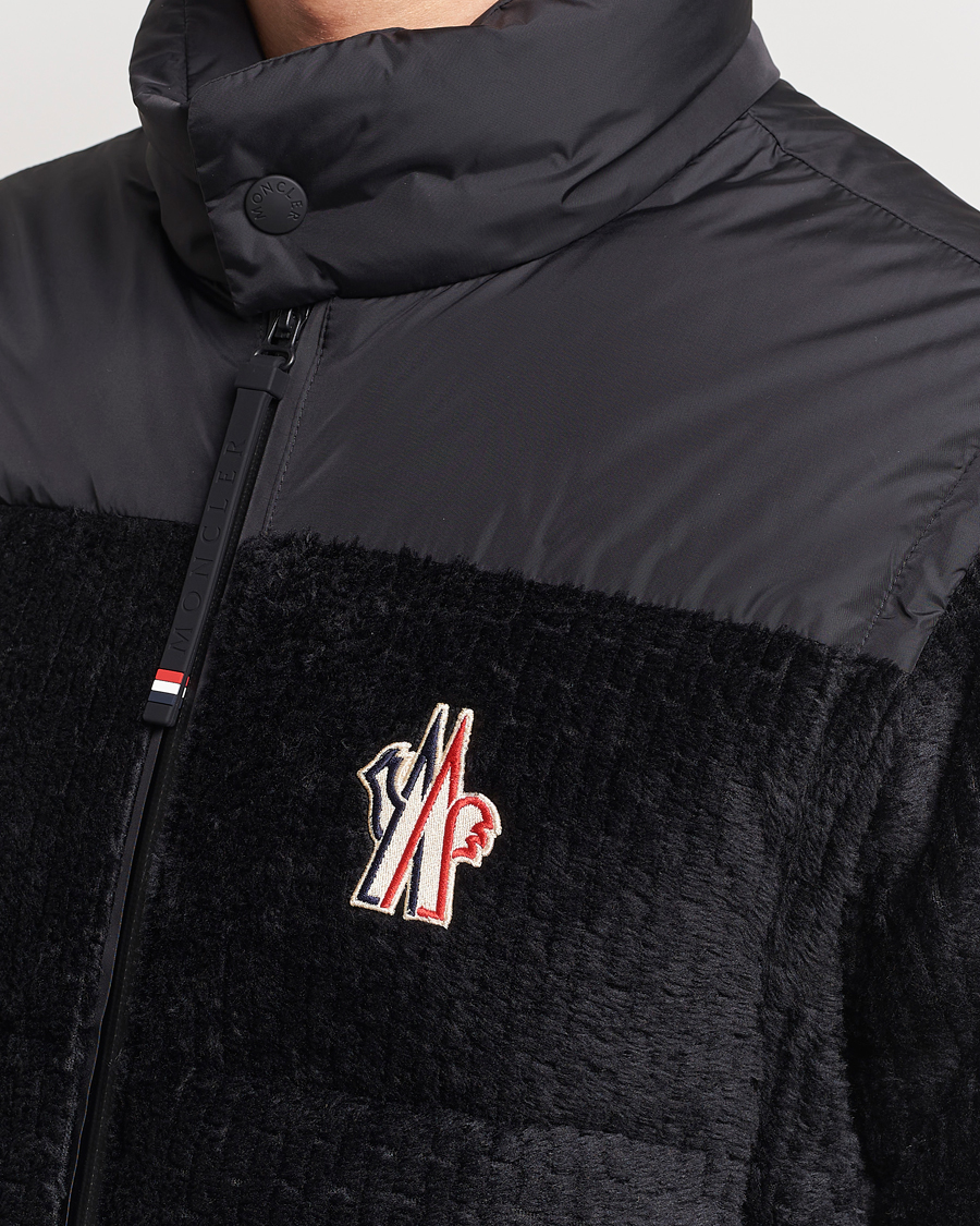 Men | Coats & Jackets | Moncler Grenoble | Graniers Velvet Down Jacket Black