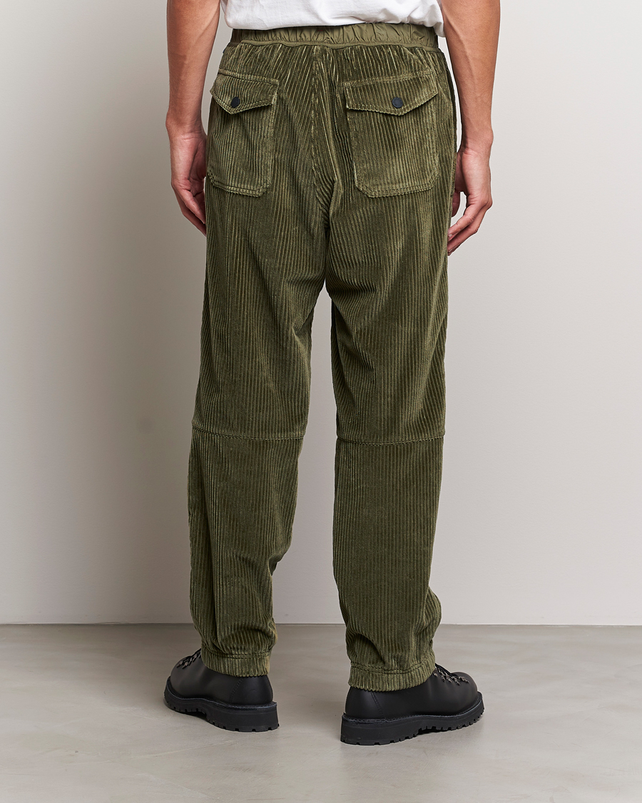 Moncler Grenoble Tech Panel Corduroy Trousers Olive at