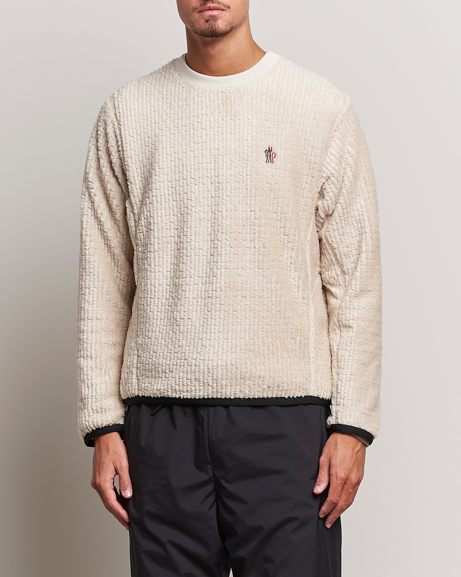 Men | Sweatshirts | Moncler Grenoble | Fluffy Sweatshirt White
