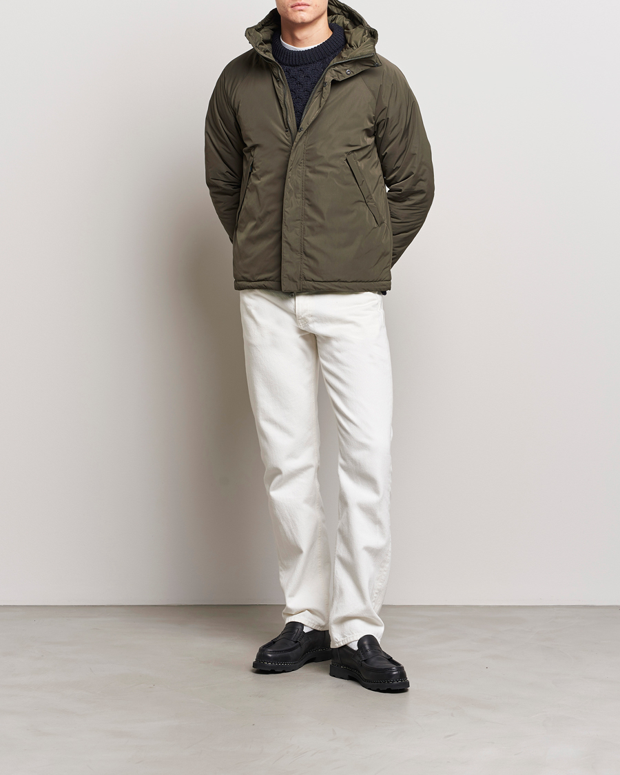 Men | Coats & Jackets | Aspesi | Winter Moon Hooded Jacket Dark Military