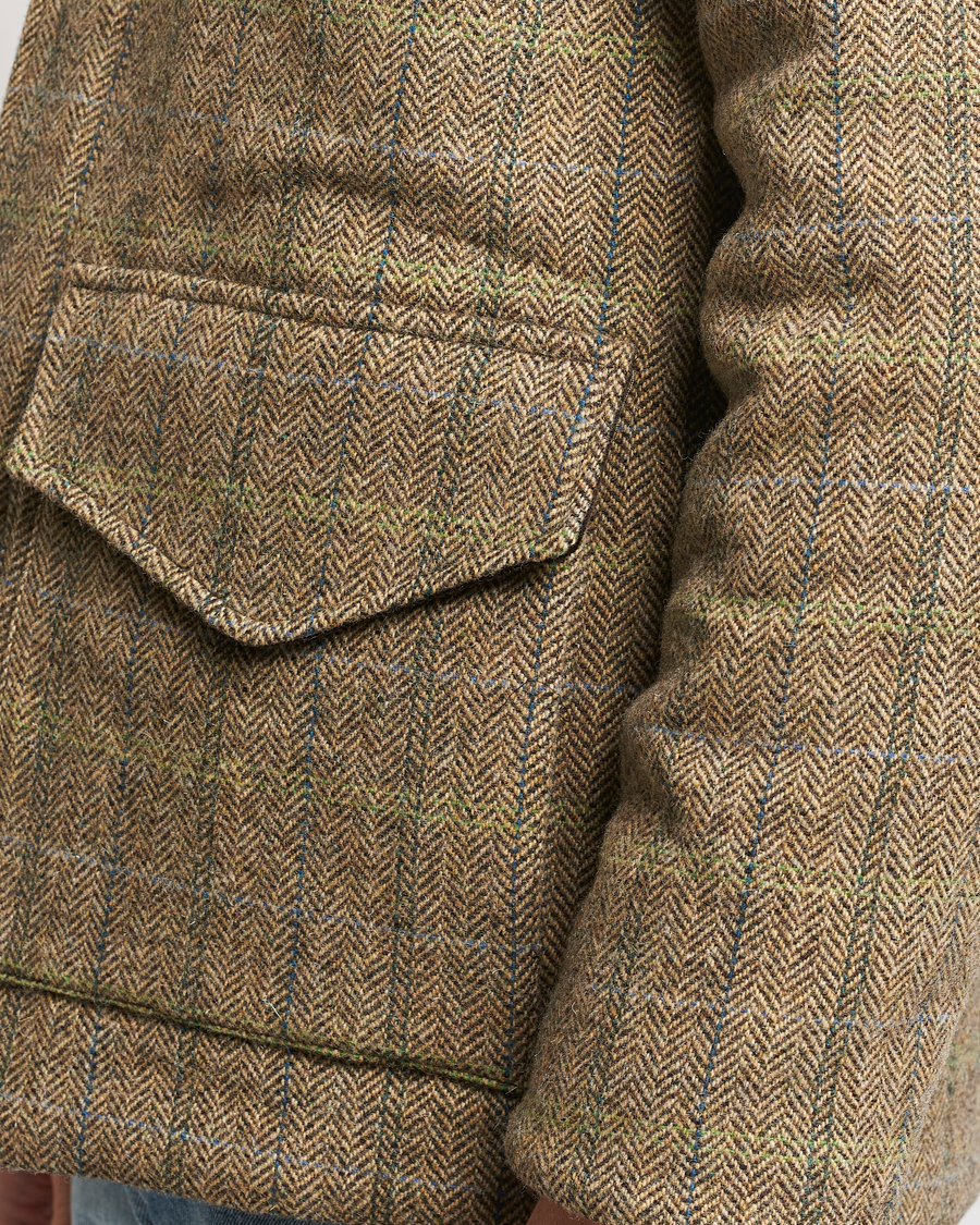 Men | Coats & Jackets | Aspesi | Tweed Hunting Jacket Green Check