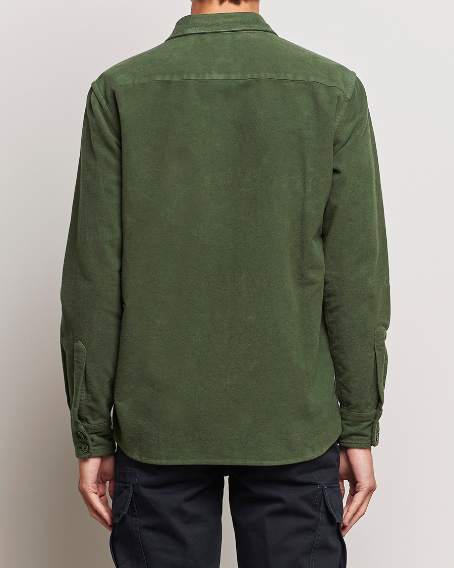 Men | Coats & Jackets | Aspesi | Moleskine Shirt Jacket Dark Military