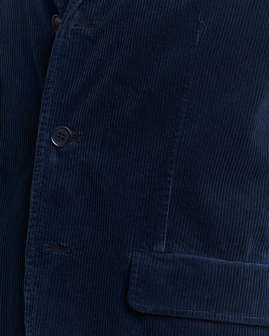 Men | Blazers | Aspesi | Corduroy Blazer Navy