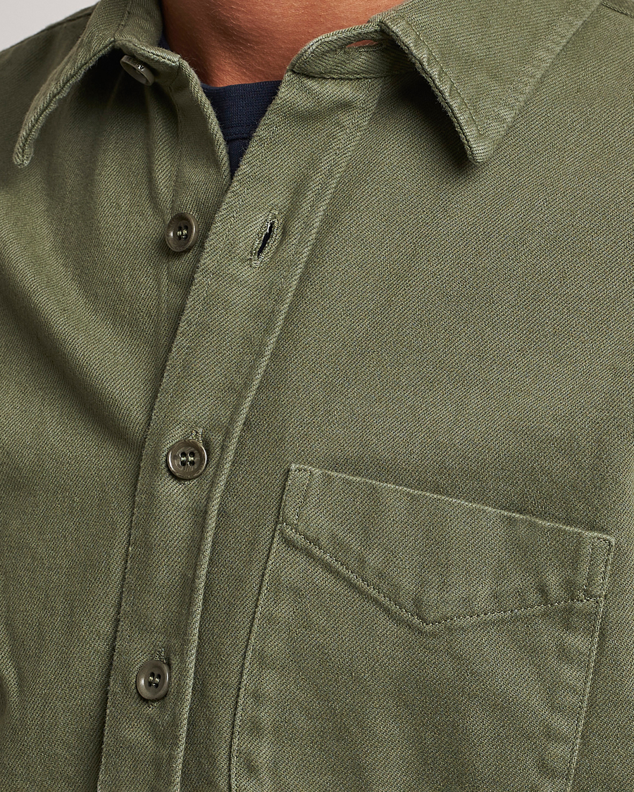 Men | Shirts | Aspesi | Cotton Utility Shirt Military
