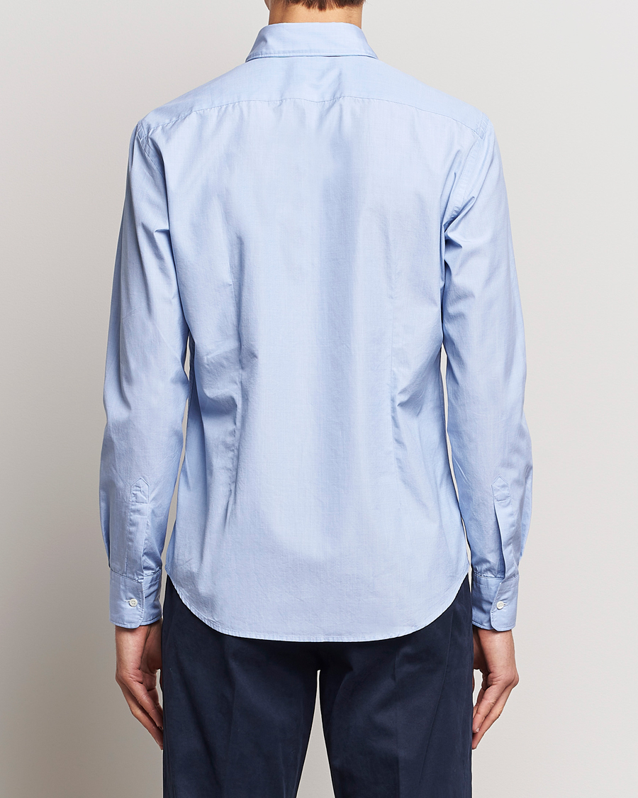 Men | Shirts | Aspesi | Striped Poplin Shirt Light Blue
