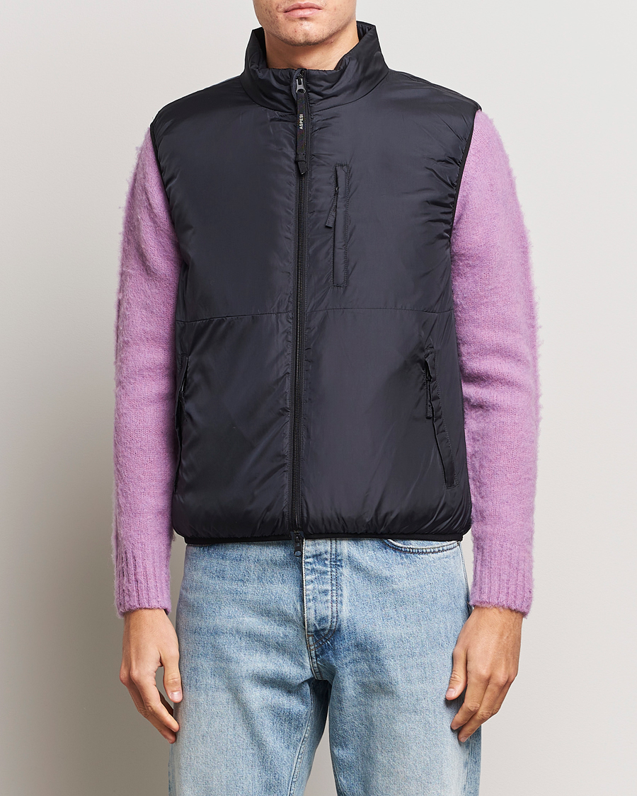 Men | Coats & Jackets | Aspesi | Jil Padded Vest Black