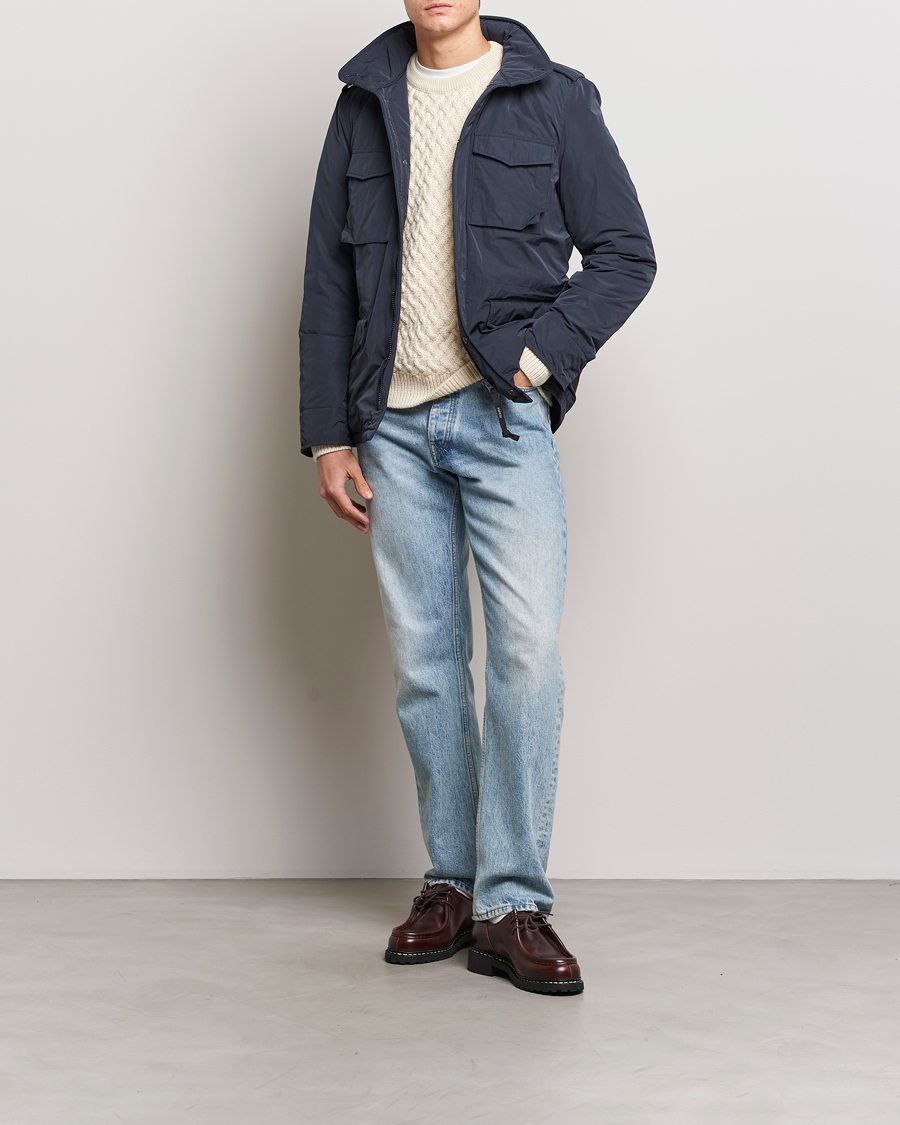 Men | Coats & Jackets | Aspesi | Minifield Nylon Field Jacket Navy