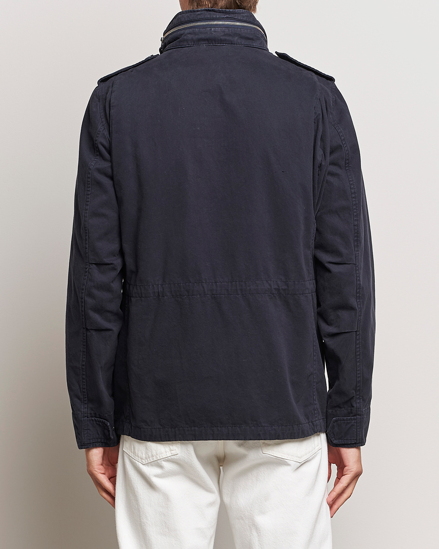 Men | Coats & Jackets | Aspesi | Lined Cotton Field Jacket Navy