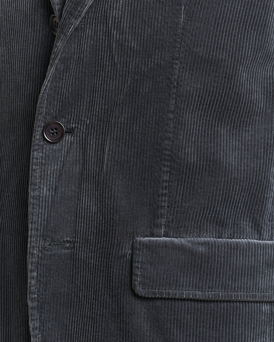 Men | Blazers | Aspesi | Corduroy Blazer Charcoal
