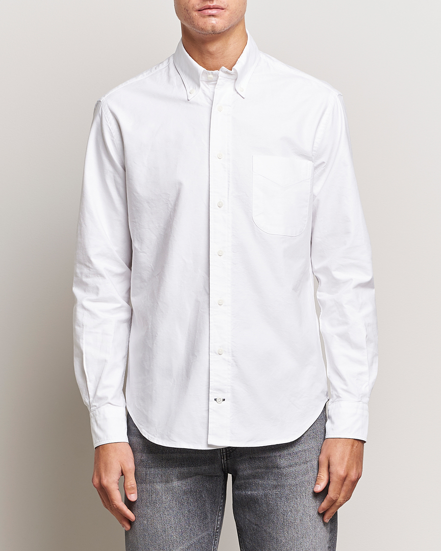 Men | Oxford Shirts | Gitman Vintage | Button Down Oxford Shirt White