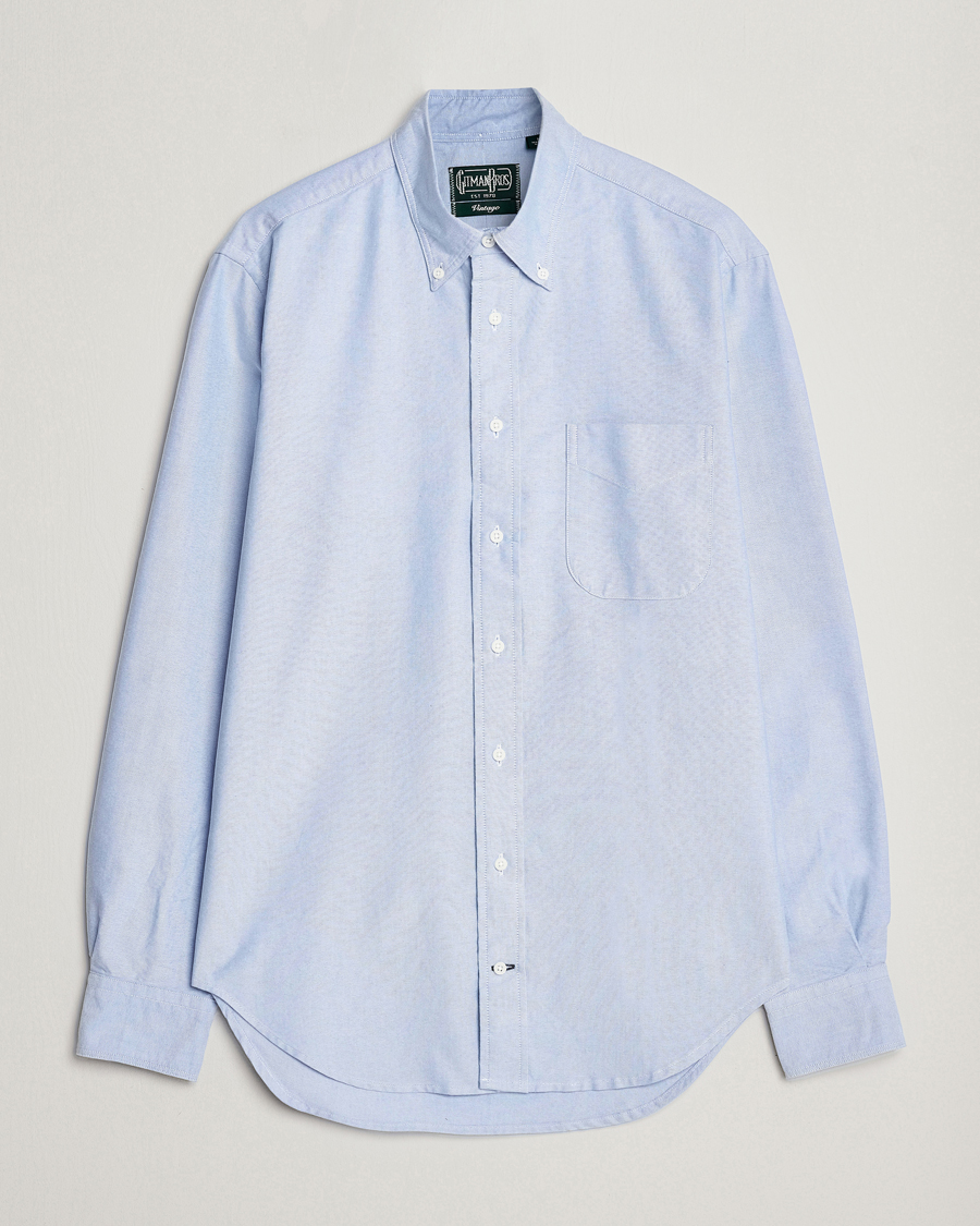 Men | Shirts | Gitman Vintage | Button Down Oxford Shirt Light Blue