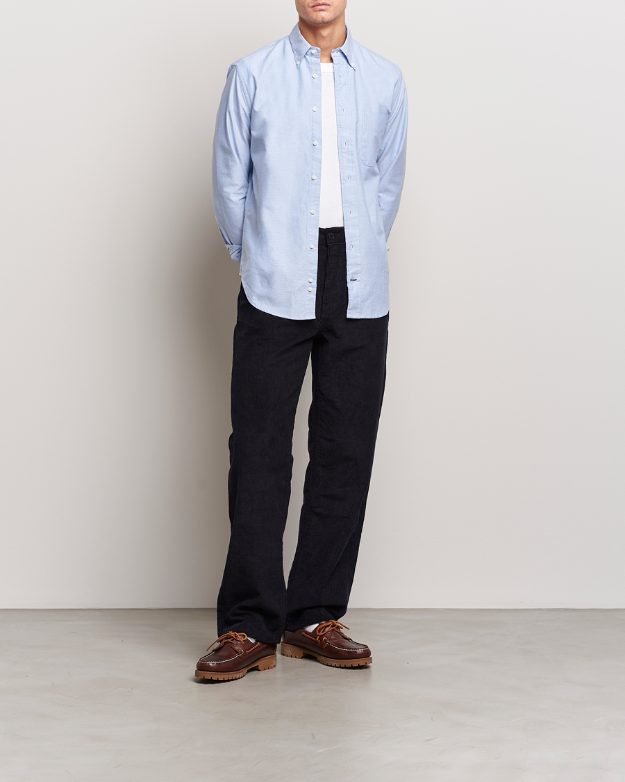 Men | Shirts | Gitman Vintage | Button Down Oxford Shirt Light Blue