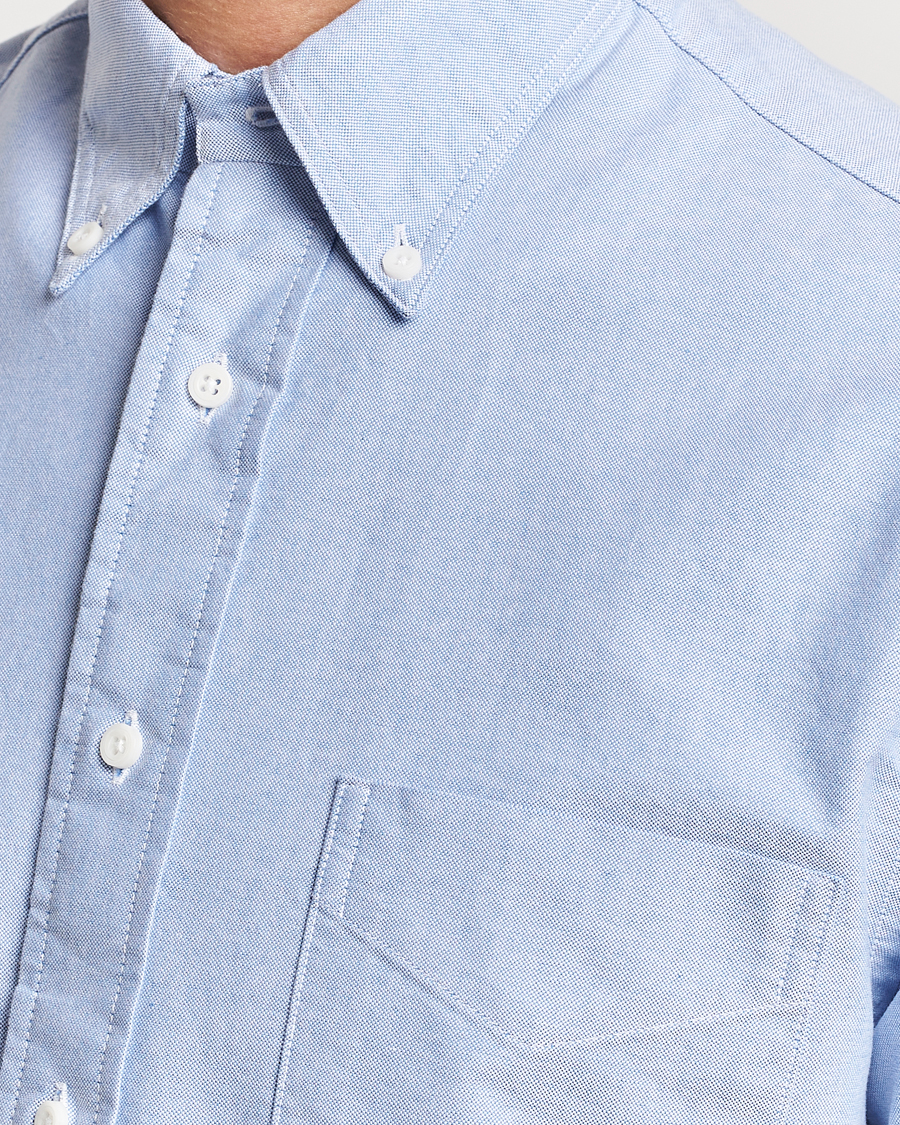 Men | Shirts | Gitman Vintage | Button Down Oxford Shirt Light Blue