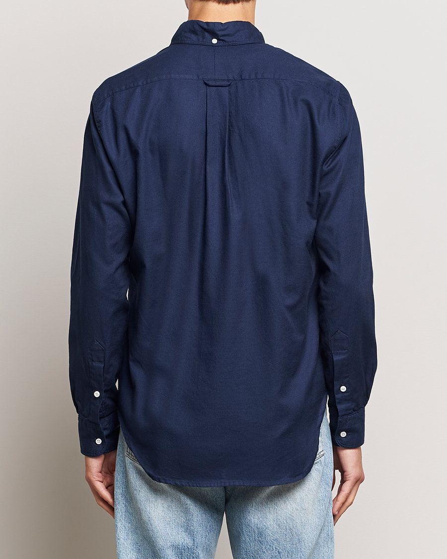 Men | Shirts | Gitman Vintage | Button Down Hopsack Shirt Navy