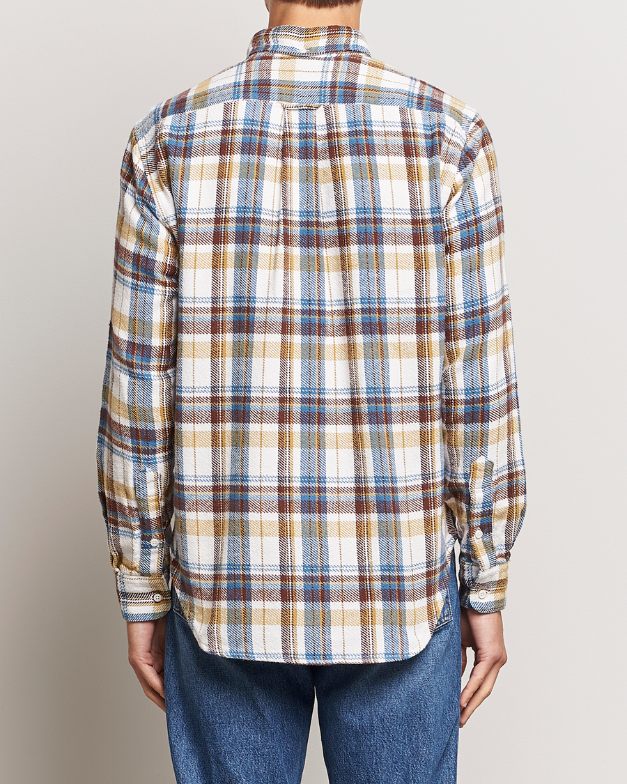 Men | Shirts | Gitman Vintage | Button Down Triple Yarn Shirt Brown/White Check