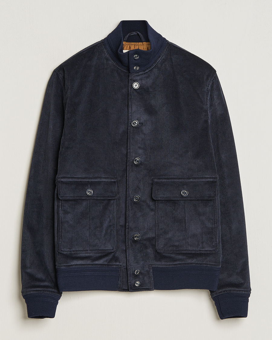 Men | Coats & Jackets | Valstar | Corduroy Padded Valstarino Navy