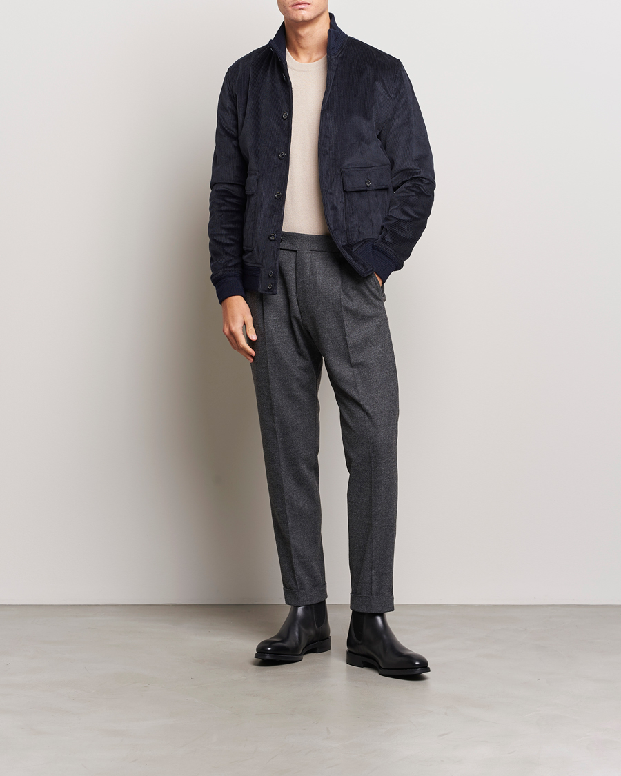 Men | Coats & Jackets | Valstar | Corduroy Padded Valstarino Navy