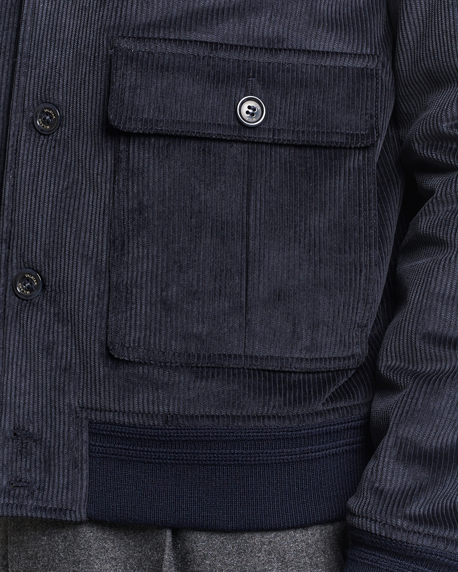 Men | Coats & Jackets | Valstar | Corduroy Padded Valstarino Navy