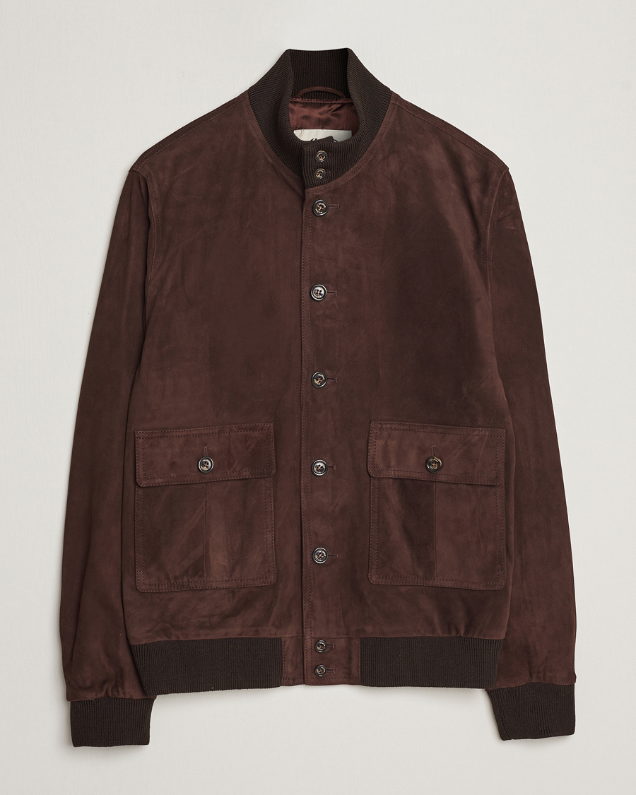 Valstar Valstarino Suede Jacket Dark Brown at CareOfCarl.com