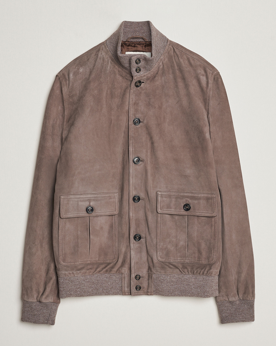 Men | Coats & Jackets | Valstar | Valstarino Suede Jacket Stone