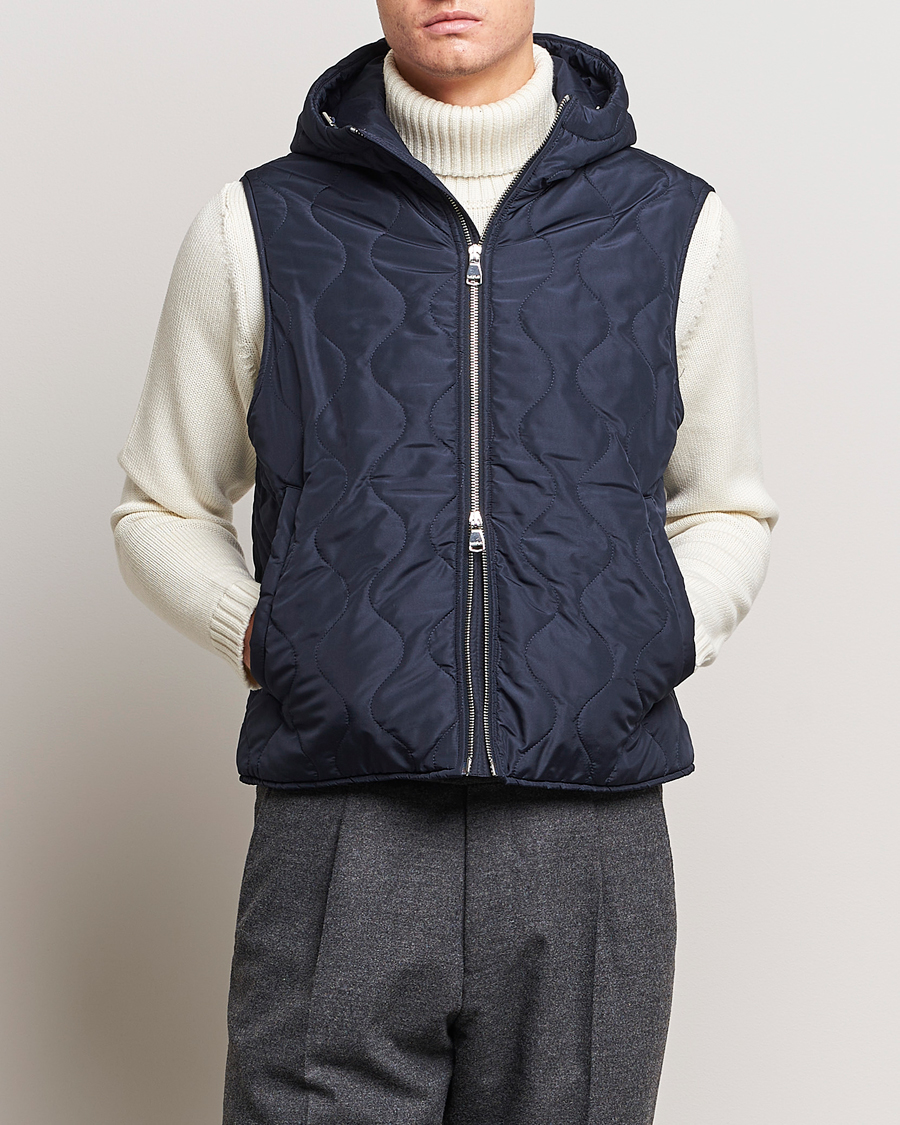 Men | Coats & Jackets | Valstar | Waterproof 2-in-1 Flannel Overcoat Navy