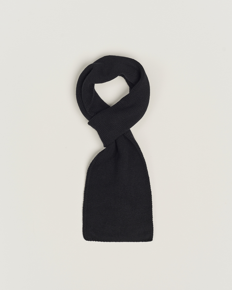 Men | Piacenza Cashmere Short Loop Cashmere Scarf Black | Piacenza Cashmere | Short Loop Cashmere Scarf Black