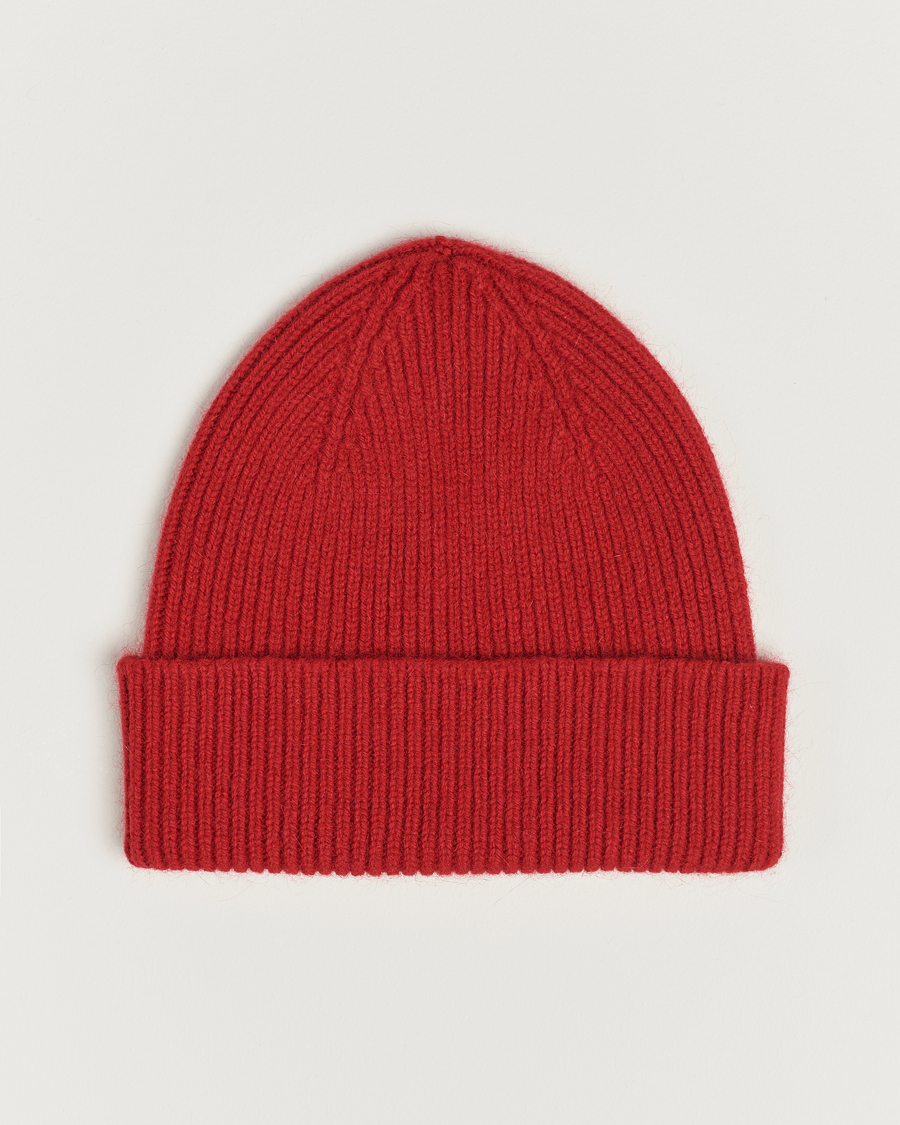 Men | Le Bonnet Lambswool/Caregora Beanie Framboise | Le Bonnet | Lambswool/Caregora Beanie Framboise
