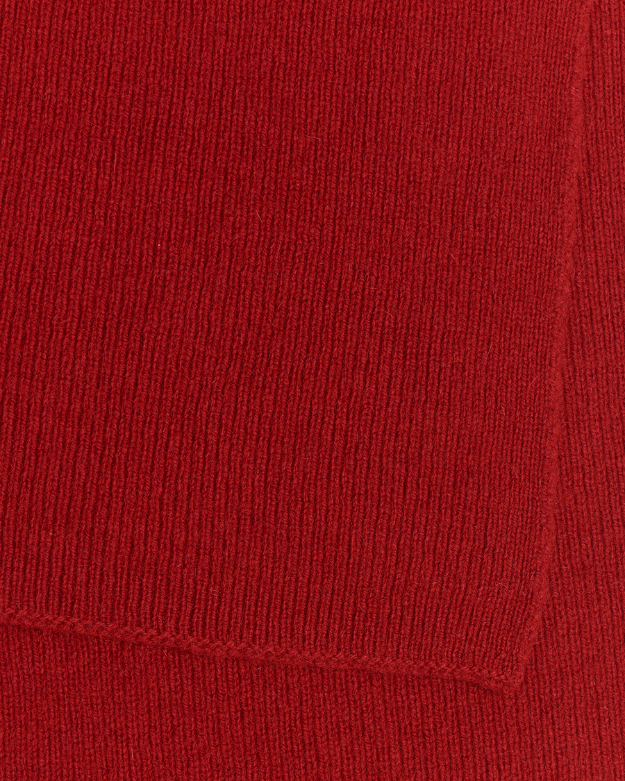 Men | Le Bonnet Lambswool/Caregora Scarf Framboise | Le Bonnet | Lambswool/Caregora Scarf Framboise