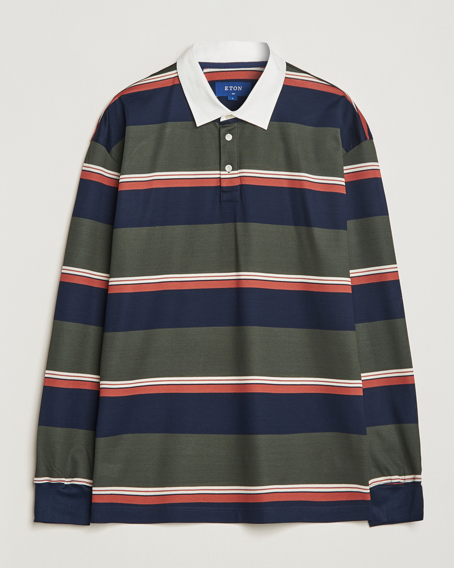 Men | Sweaters & Knitwear | Eton | Striped Rugby Shirt Multi