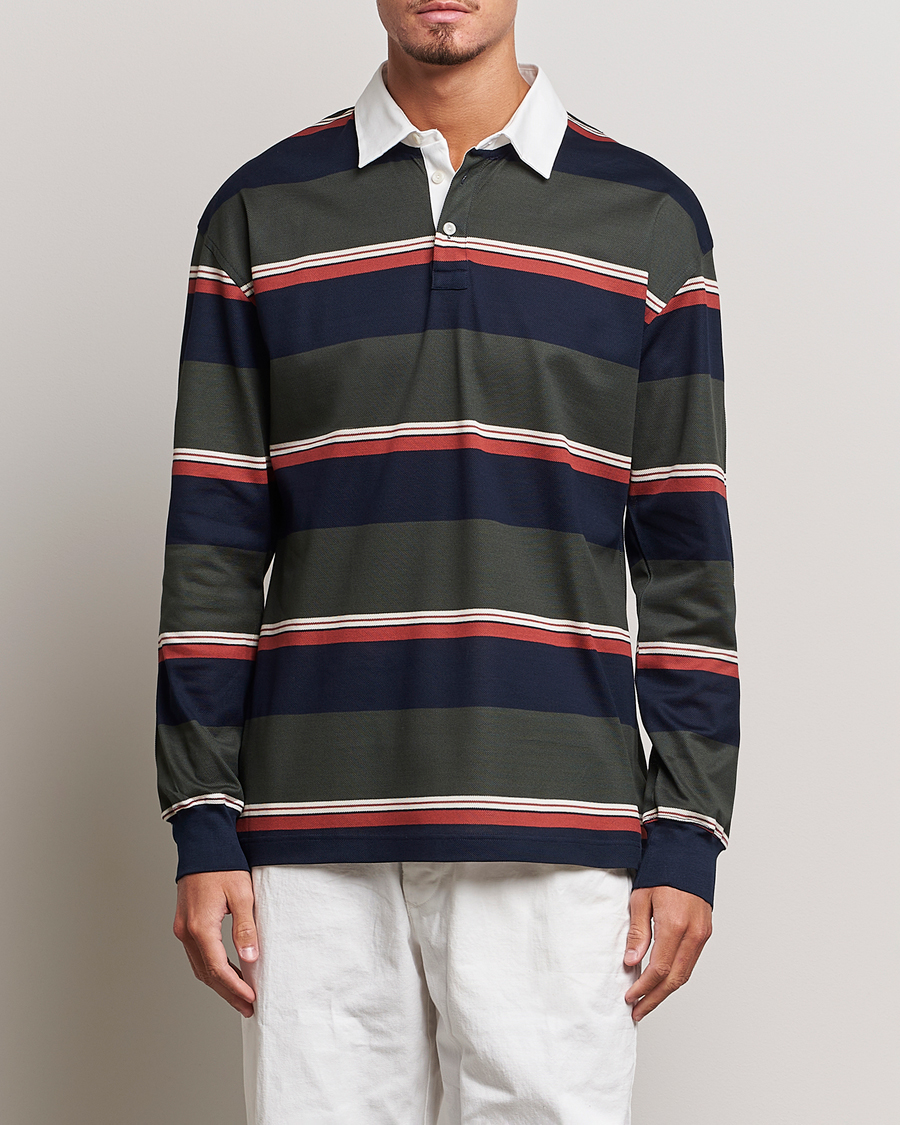Men | Sweaters & Knitwear | Eton | Striped Rugby Shirt Multi