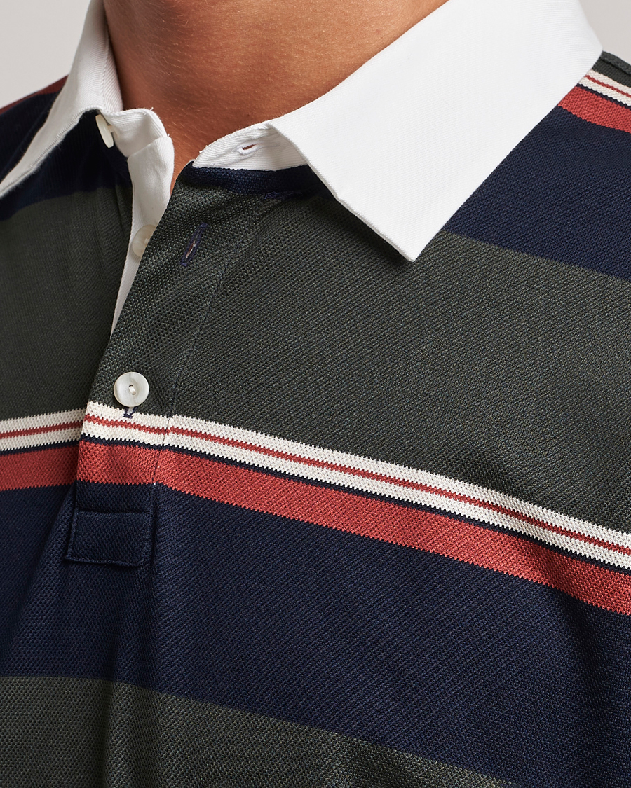 Men | Sweaters & Knitwear | Eton | Striped Rugby Shirt Multi