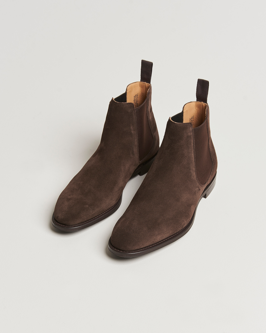 Men | Winter shoes | Church's | Amberley Chelsea Boots Brown Suede