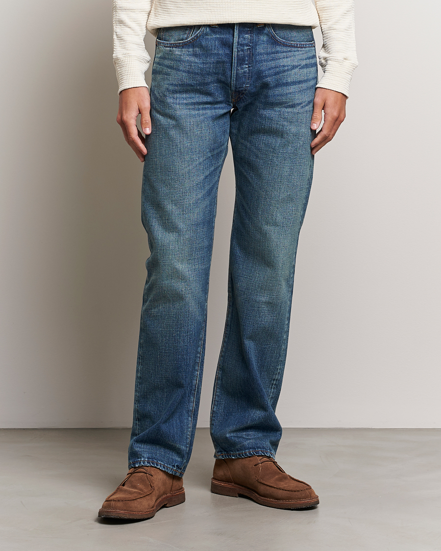 Men | Jeans | RRL | Straight Fit 5-Pocket Denim Once Washed