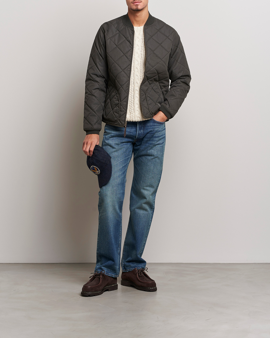 Men | Coats & Jackets | RRL | Benton Quilted Bomber Vintage Black