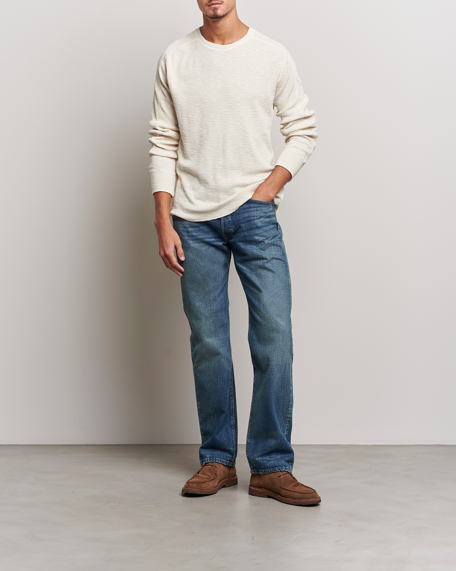 Men | Sweaters & Knitwear | RRL | Long Sleeve Henley Paper White