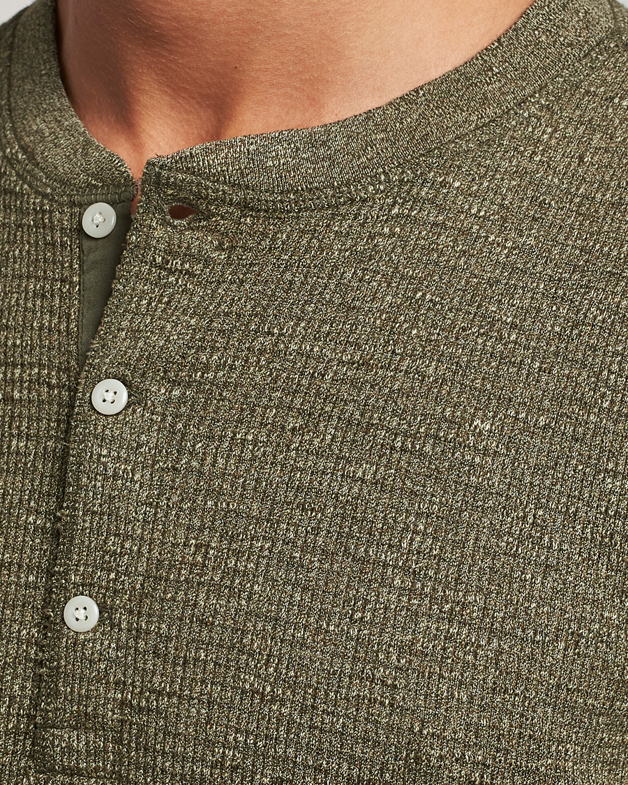 Men | Sweaters & Knitwear | RRL | Long Sleeve Henley Olive