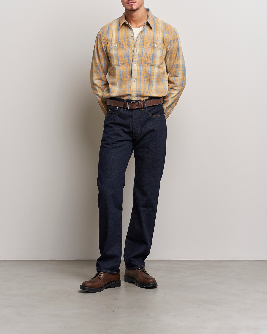 Men | Shirts | RRL | Farrell Double Pocket Shirt Yellow Multi