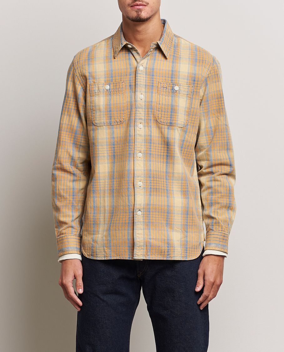 Men | RRL | RRL | Farrell Double Pocket Shirt Yellow Multi
