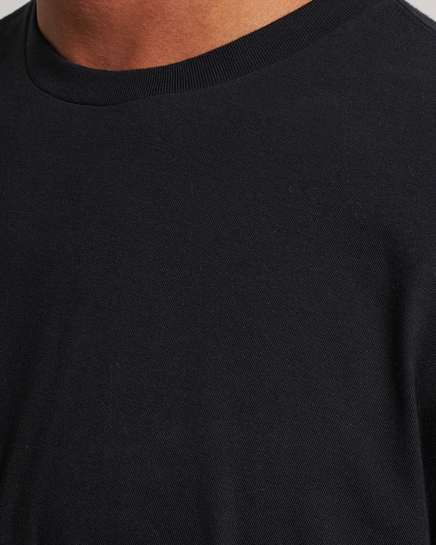 Men | T-Shirts | Auralee | Seamless Crew Neck T-Shirt Black