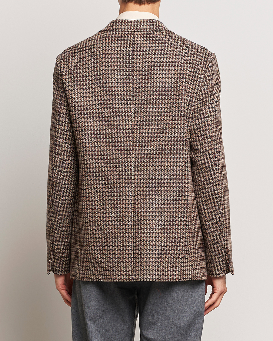 Men | Blazers | Auralee | Houndstooth Wool Blazer Brown