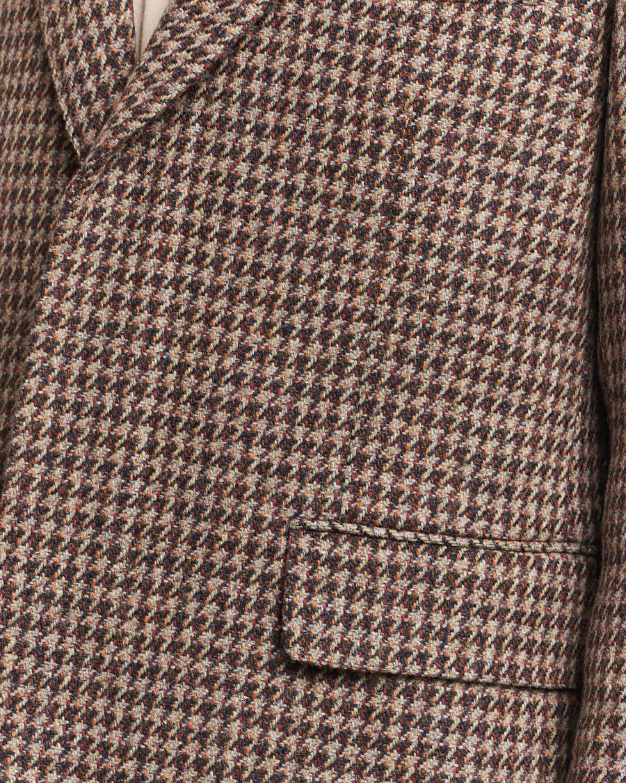 Men | Blazers | Auralee | Houndstooth Wool Blazer Brown