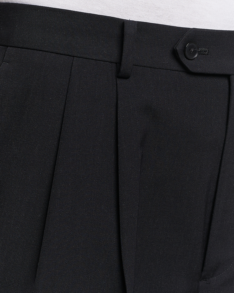 Men | Trousers | Auralee | Wool Gabardine Slacks Black