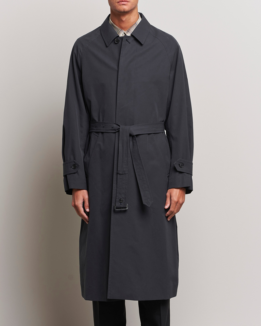 Men | Coats & Jackets | Auralee | Finx Gabardine Trench Coat Black