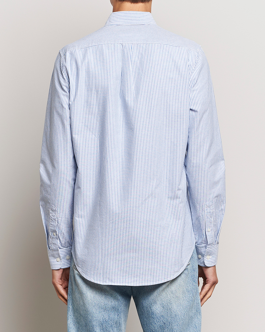 Men | Shirts | Samsøe & Samsøe | Liam Striped Button Down Shirt  Blue/White