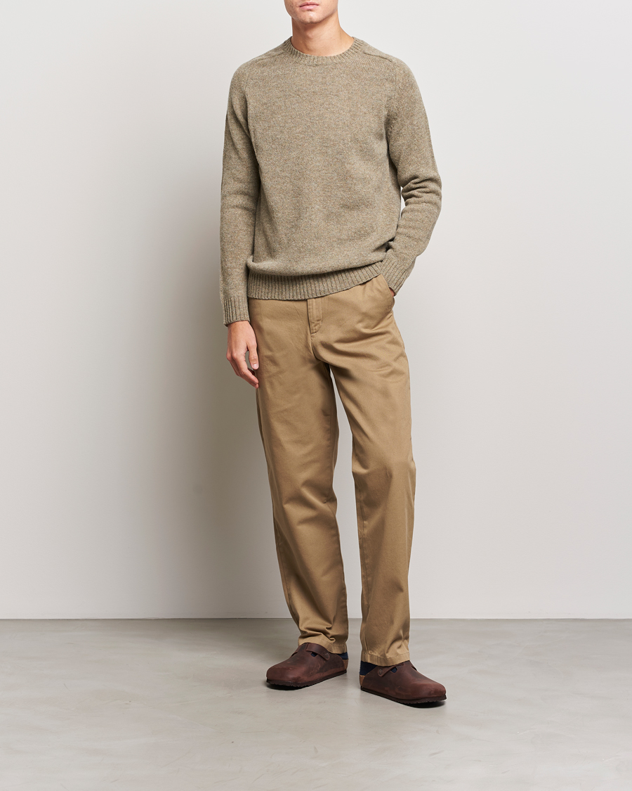 Men | Trousers | Samsøe Samsøe | Johnny Cotton Trousers Covert Green