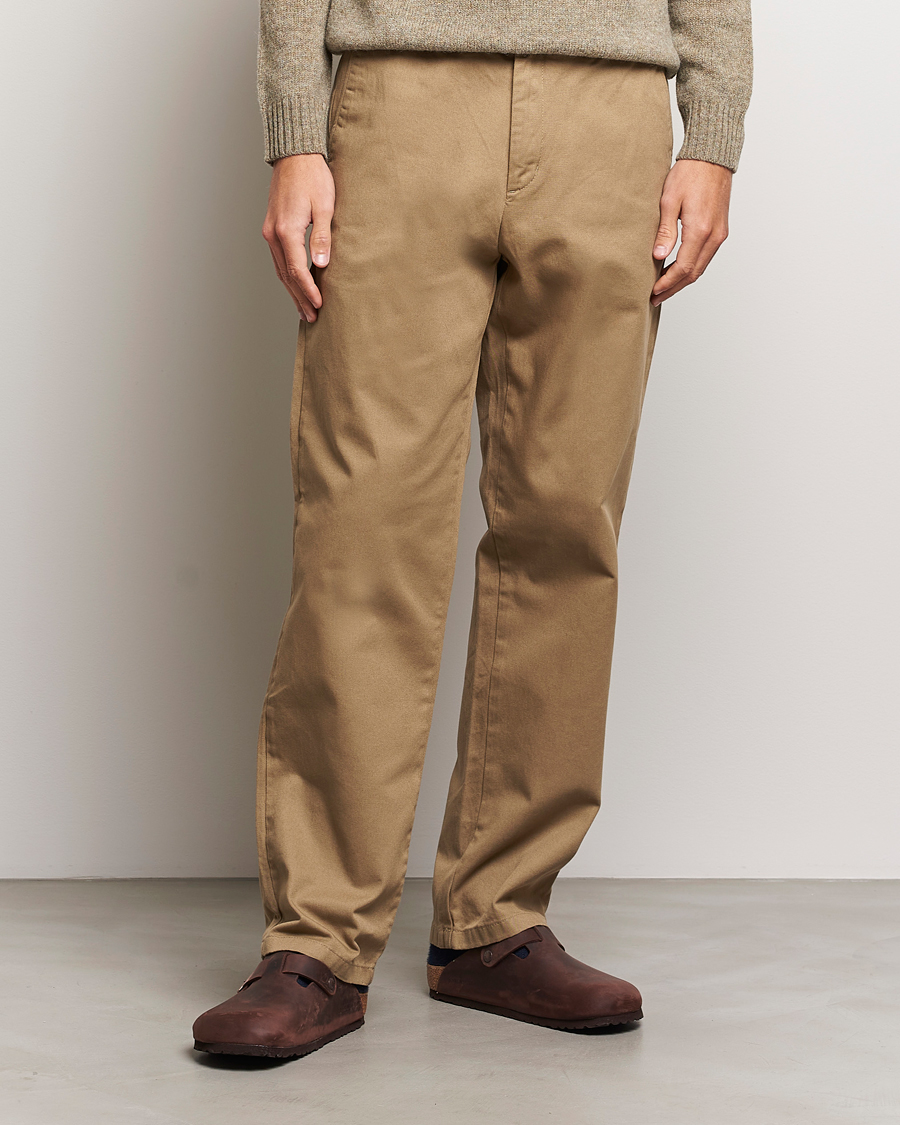 Herr | Samsøe Samsøe | Samsøe Samsøe | Johnny Cotton Trousers Covert Green