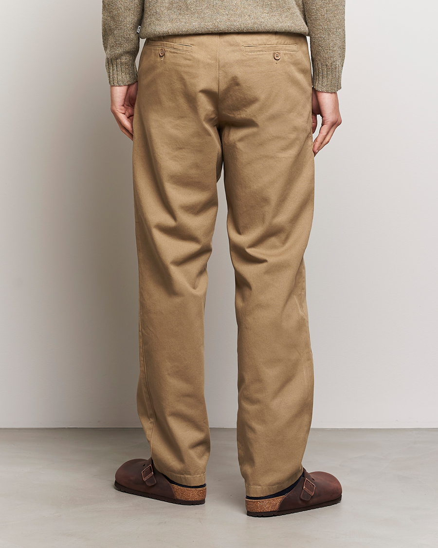 Men | Trousers | Samsøe Samsøe | Johnny Cotton Trousers Covert Green