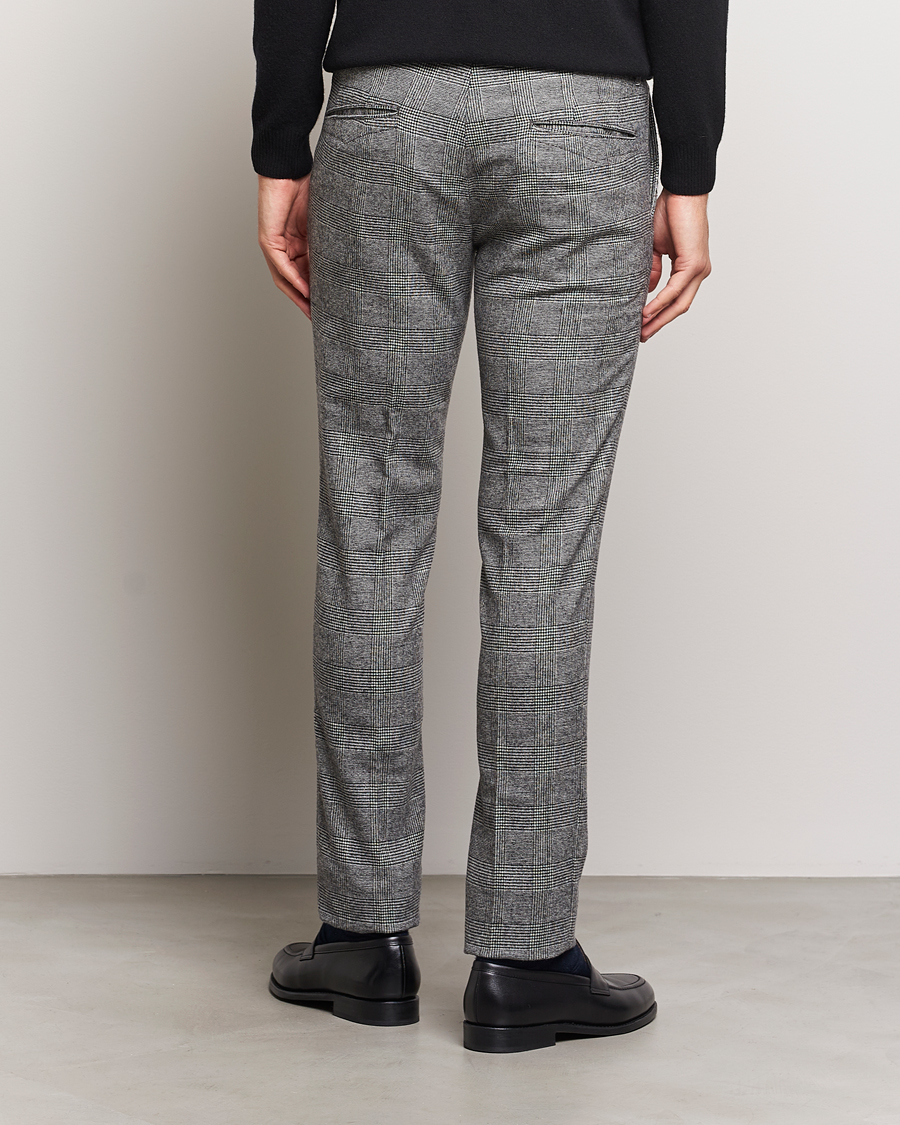 Men | Trousers | Incotex | Slim Fit Prince Of Wales Check Pants Grey