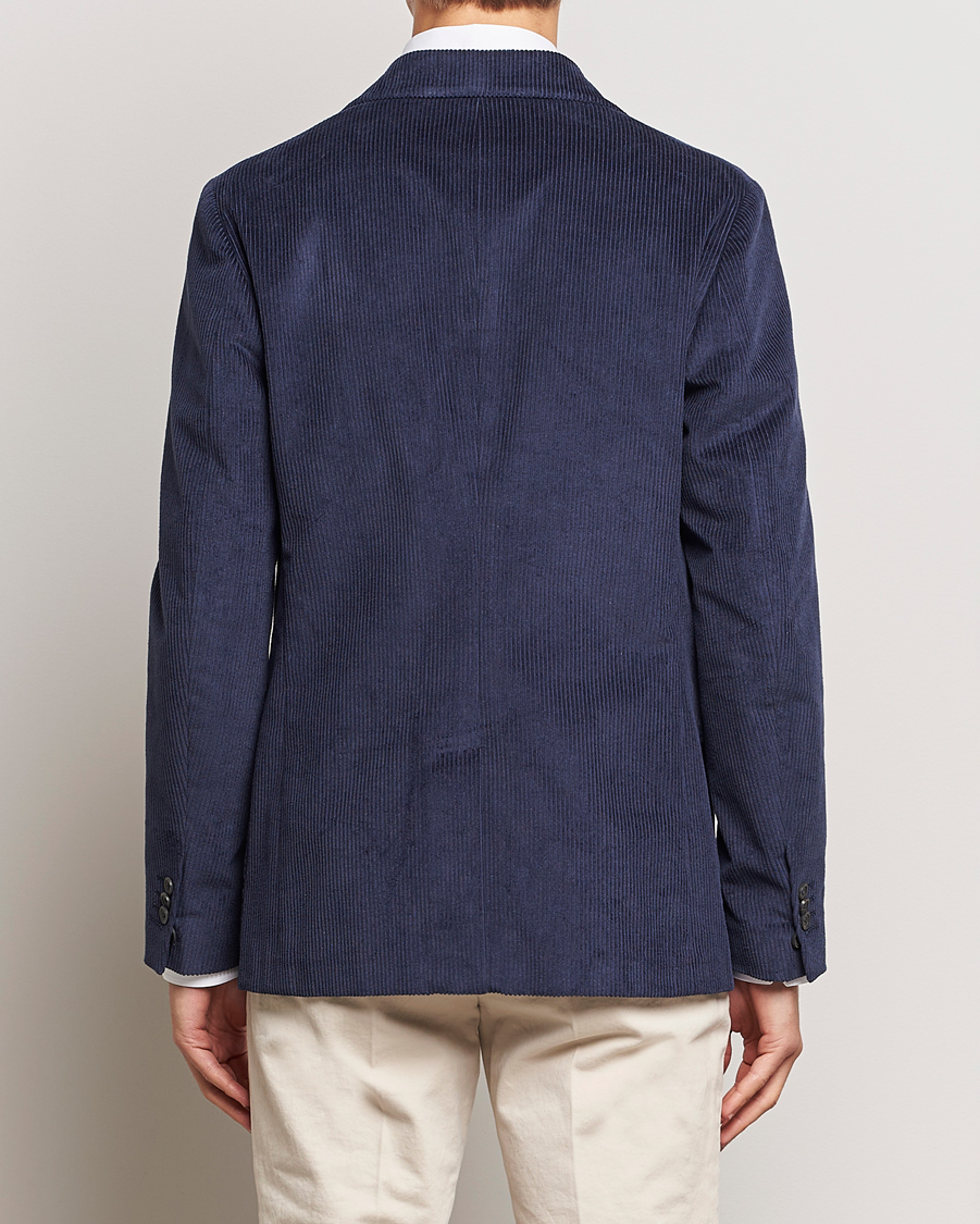 Men | Blazers | Incotex | Montedoro Unconstructed Corduroy Blazer Navy