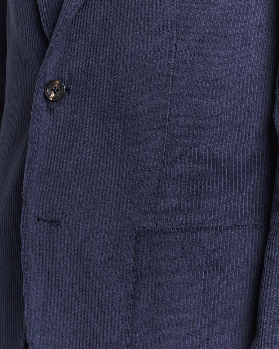 Men | Blazers | Incotex | Montedoro Unconstructed Corduroy Blazer Navy